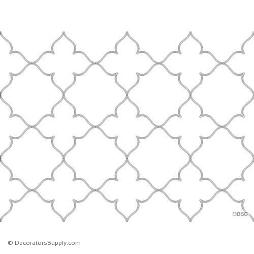 43" Open Tracery Pattern Approx 14' x 11' 12 pcs - 2964-Hand-cast-all-natural-Decorators Supply
