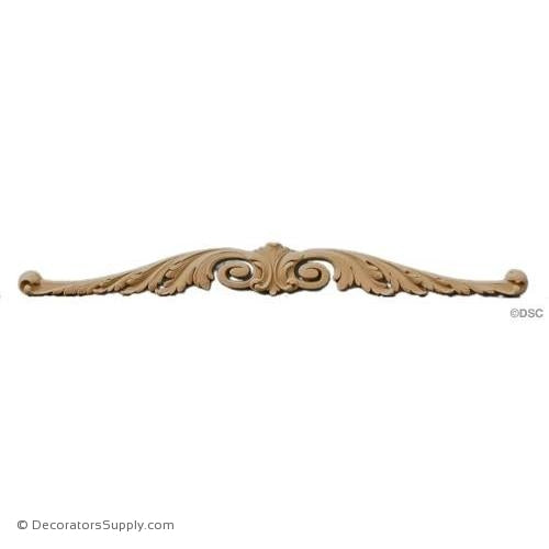 Horizontal Design 2 High 17 3/4 Wide-ornaments-for-woodwork-furniture-Decorators Supply