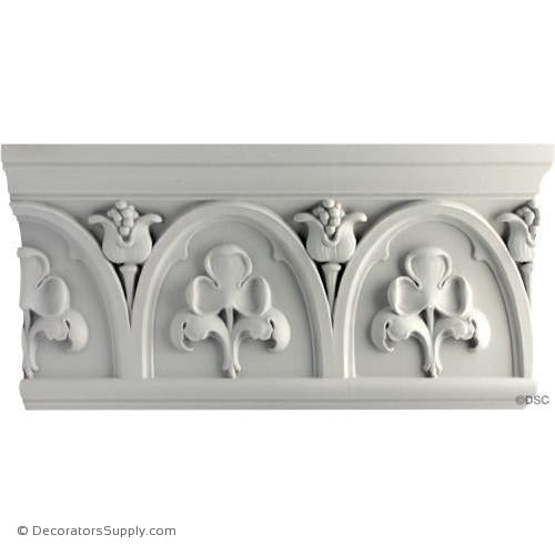 Plaster Crown-Gothic-2 1/2" Proj x 8 3/4" Drop-Decorators Supply