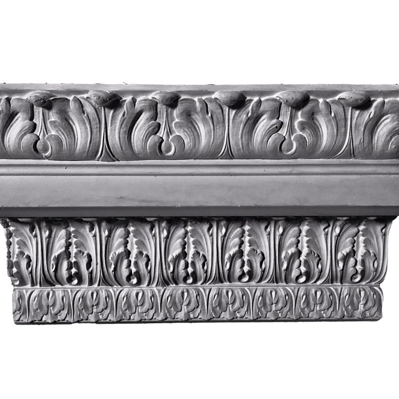 Plaster Crown Moulding Triple Acanthus 6-1/4" P x 5" D