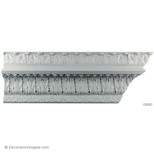 Plaster Crown - Colonial - 6 1/4"Proj x 5"Drop-Decorators Supply