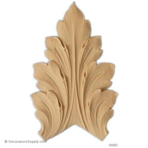 Acanthus 3 1/2 High 2 1/4 Wide-ornaments-furniture-woodwork-Decorators Supply