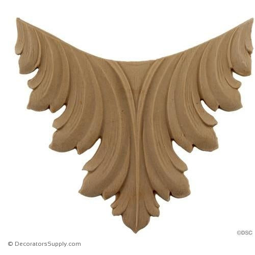 Acanthus 4 1/2 High 4 3/4 Wide-ornaments-furniture-woodwork-Decorators Supply