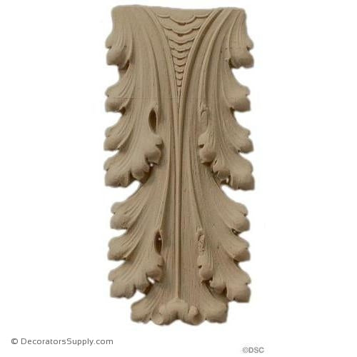 Acanthus 5 3/4 High 2 1/2 Wide-ornaments-furniture-woodwork-Decorators Supply