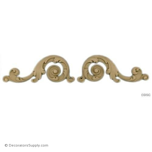 Scrolls - 4 1/2 in. width-ornaments-for-furniture-wooodwork-Decorators Supply
