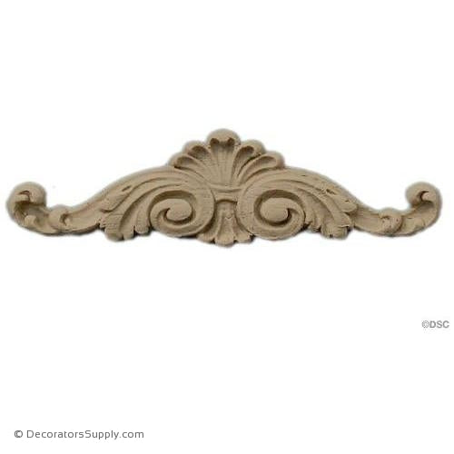 Cartouche 1 High 3 1/2 Wide-appliques-for-woodwork-furniture-Decorators Supply