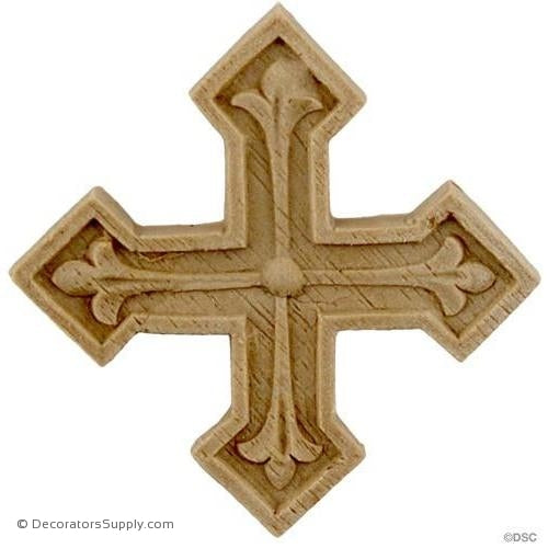 Cross - 2 High 2 Wide-ornaments-for-woodwork-furniture-Decorators Supply