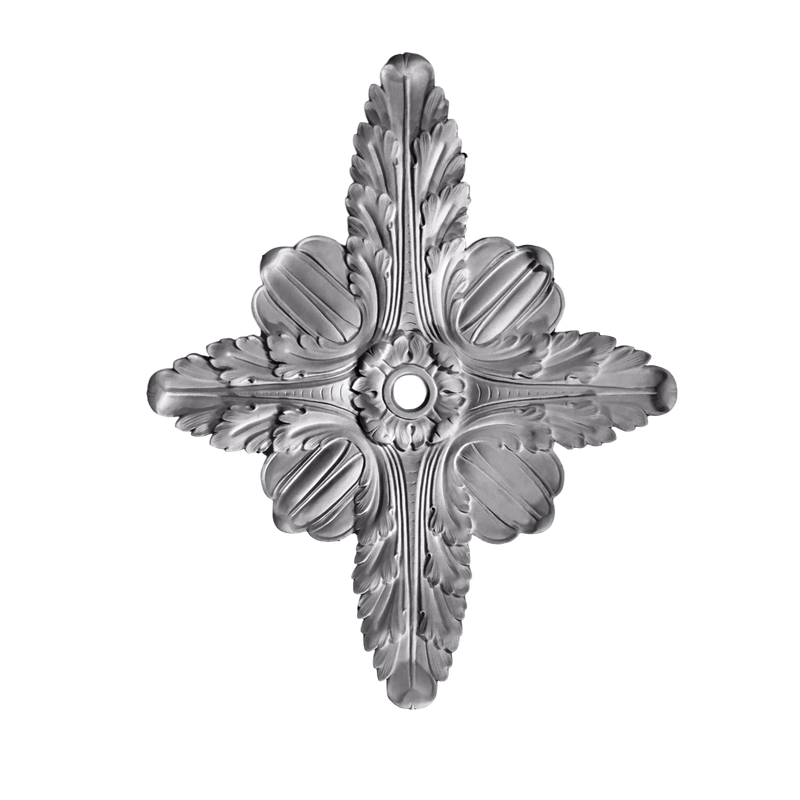 Plaster Medallion-French- 31 1/2 X 25 x 3/4" Rel-Hole 1 3/4"