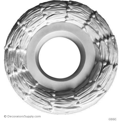 Plaster Ring-Classic-10 1/2" Diameter X 2 1/4" Relief-ceiling-ornament-Decorators Supply