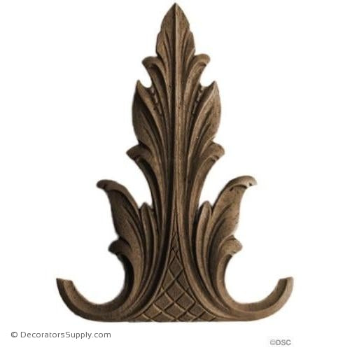 Acanthus 4 3/4 High 3 1/2 Wide-ornaments-furniture-woodwork-Decorators Supply