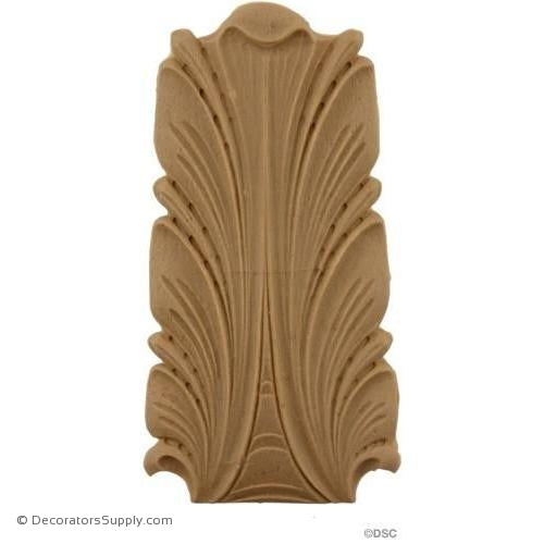 Acanthus 4 1/2 High 2 1/4 Wide-ornaments-furniture-woodwork-Decorators Supply