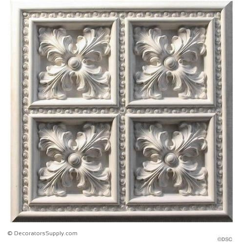 Plaster Panel or Vented Grille Italian-hand-cast-ceiling-Decorators Supply
