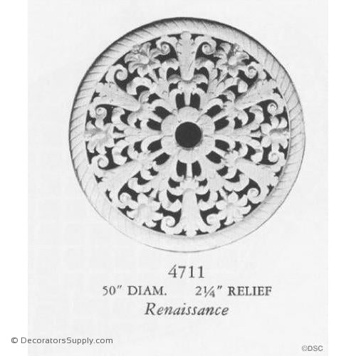 Plaster Medallion or Vented Grille Renaissance-ceiling-ornament-Decorators Supply