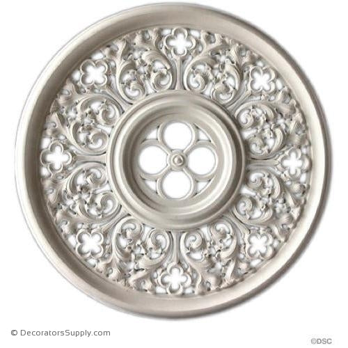 Plaster Medallion or Vented Grille Gothic-ceiling-ornament-Decorators Supply