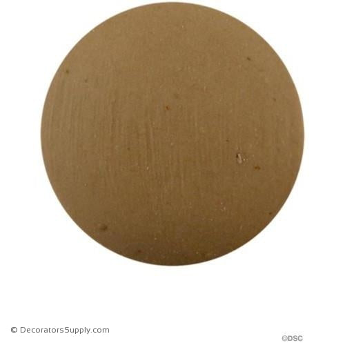 Rosette - Circle 1 1/2 Diameter-woodwork-furniture-ornaments-Decorators Supply