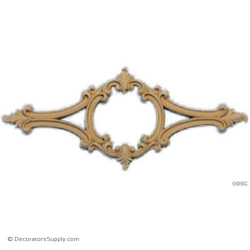 Horizontal Design 3 5/8 High 8 1/2 Wide-ornaments-for-woodwork-furniture-Decorators Supply