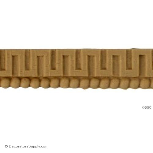 Greek Key 3/4 High 0.125 Relief-moulding-for-woodwork-furniture-Decorators Supply