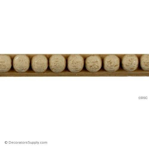 Bead 3/8 High 0.1875 Relief-woodwork-furniture-moulding-Decorators Supply
