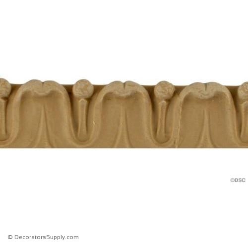 Lambs Tongue 7/8 High 0.75 Relief-woodwork-furniture-lineal-ornament-Decorators Supply