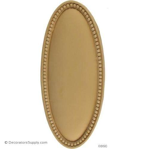 Rosette - Oval-Colonial 11  3/4H X 5  1/8W - 1/2Relief