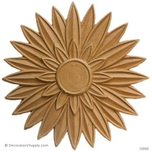 Rosette - Circle-Egyptain - 6 1/2Diameter - 1/8Relief-woodwork-furniture-ornaments-Decorators Supply