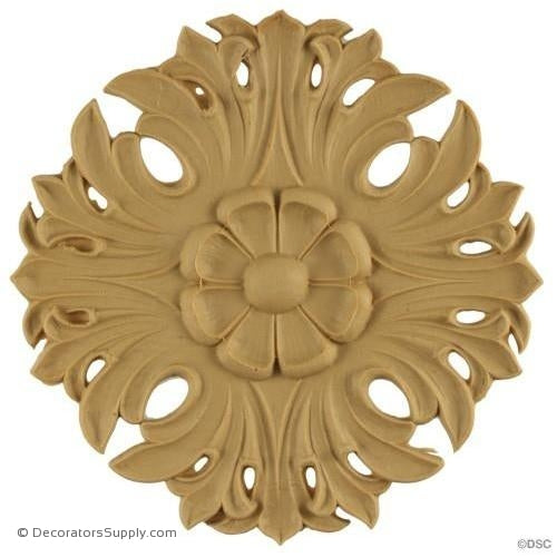 Rosette - Circle-Romanesque - 6 1/4Diameter - 5/8Relief-woodwork-furniture-ornaments-Decorators Supply