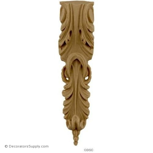 Acanthus 4 1/4 High 1 Wide-ornaments-furniture-woodwork-Decorators Supply