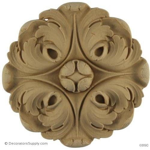 Rosette - French Circle-woodwork-furniture-ornaments-Decorators Supply