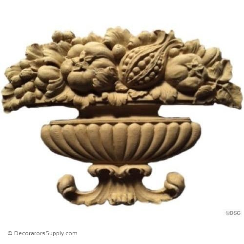 Basket - Cornucopia-ornaments-for-furniture-woodwork-Decorators Supply