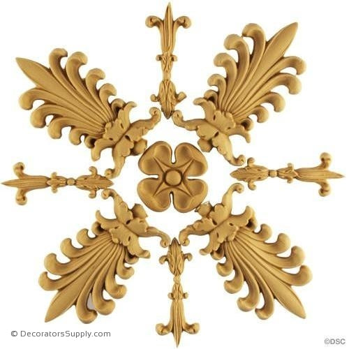 Specialty-Empire 7 1/4H X 7 1/4W - 5/8Relief-ornaments-for-woodwork-furniture-Decorators Supply