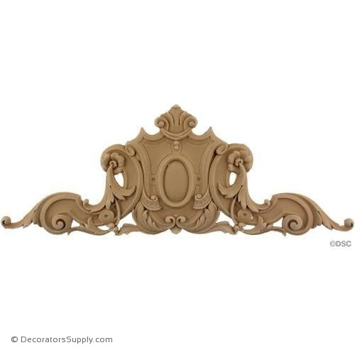 Cartouche 6 1/2 High 17 3/4 Wide-appliques-for-woodwork-furniture-Decorators Supply