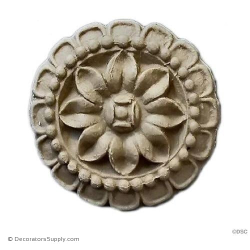 Rosette - Circle 1 5/8 Diameter-woodwork-furniture-ornaments-Decorators Supply