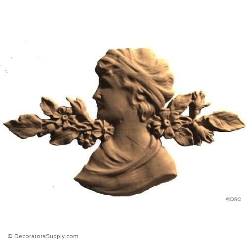 Face-Adams 2 3/4H X 4 5/8W - 1/4Relief-historic-carving-library-victorian-styles-Decorators Supply