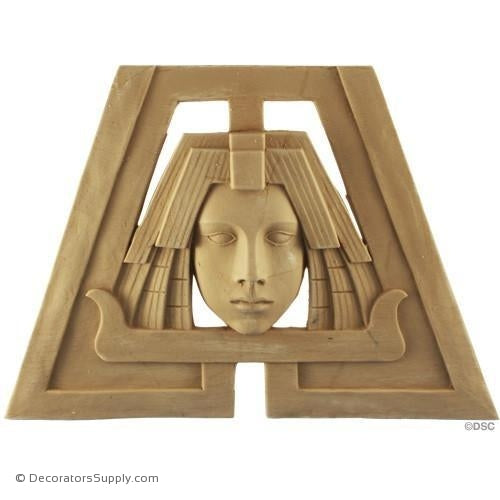 Face-Egyptian 8 3/8H X 11 3/4W - 3/8Relief-historic-carving-library-victorian-styles-Decorators Supply