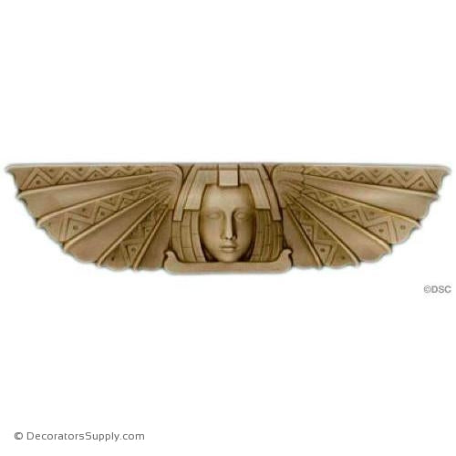 Face-Egyptian 2 7/8H X 12W - 5/16Relief-historic-carving-library-victorian-styles-Decorators Supply