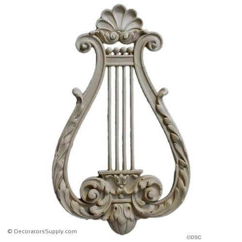 Musical Instrument-Louis XVI 11  5/8H X 7  1/4W - 3/4Relief