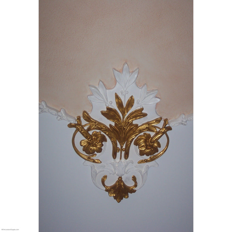 Louis XIV 10'6" x 10'6" 1-768 4-629 2-628 32'-268-hand-cast-ceiling-ornaments-Decorators Supply