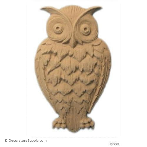 Animal-Natural Owl 5 1/4H X 3 1/4W - 1/4Relief-Decorators Supply