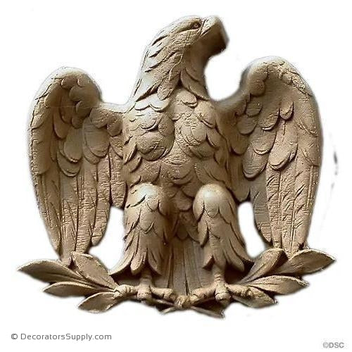 American Eagle Applique for Wood 4 1/2H X 4 3/4W - 1Relief-Decorators Supply