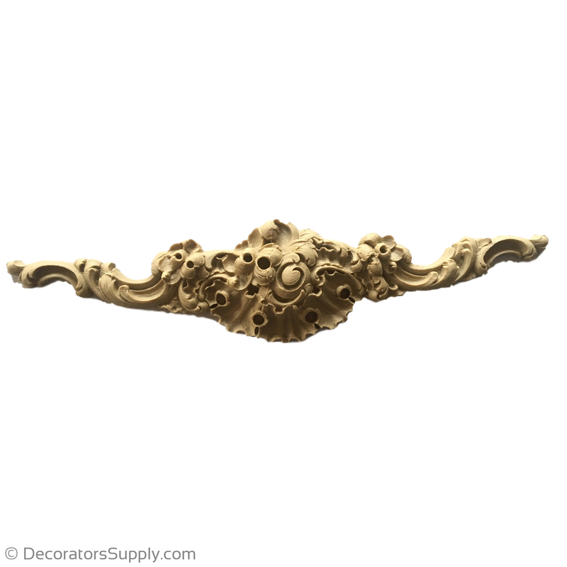 Floral Rococo Cartouche  Offered In 3 Sizes From 6-1/2" to 12-1/4"