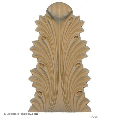 Acanthus-Greek 7 5/8H X 4 3/8W - 1 3/16-1/2Relief-ornaments-furniture-woodwork-Decorators Supply