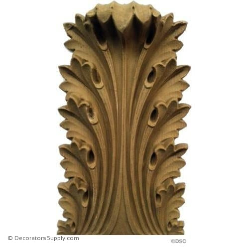 Acanthus-Greek 8H X 4 1/2W - 1 1/4-1/4Relief-ornaments-furniture-woodwork-Decorators Supply