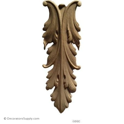 Acanthus/Leaf - 2 1/4 Wide x 6 1/4 High-ornaments-furniture-woodwork-Decorators Supply