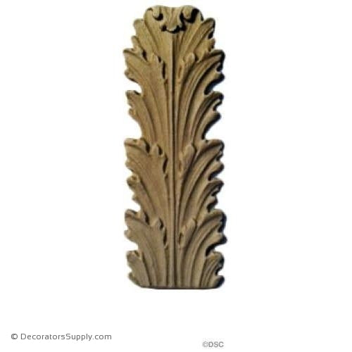Acanthus 3 7/8 High 1 3/8 Wide-ornaments-furniture-woodwork-Decorators Supply