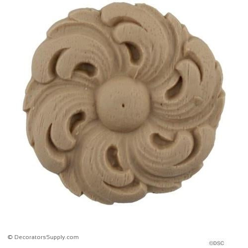 Rosette - Circle 2 Diameter-woodwork-furniture-ornaments-Decorators Supply