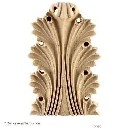 Acanthus-Greek 6H X 3 7/8W - 1-1/4Relief-ornaments-furniture-woodwork-Decorators Supply