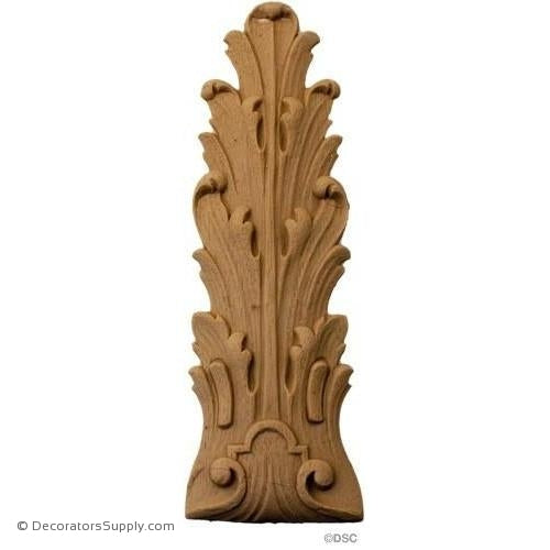 Acanthus 6 1/2 High 2 1/8 Wide-ornaments-furniture-woodwork-Decorators Supply