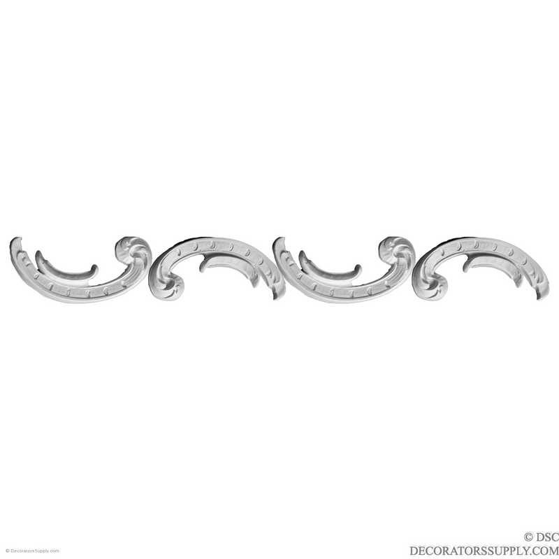 Plaster Running OrnamentLouis XV2 1/2" Wide-Hand-cast-ceiling-ornaments-Decorators Supply