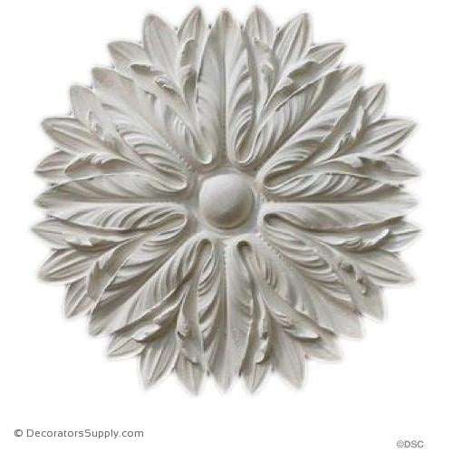 Plaster Medallion-Italian-18" Diameter X 1 1/4" Relief-ceiling-ornament-Decorators Supply
