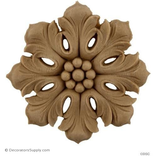 Rosette - Circle-woodwork-furniture-ornaments-Decorators Supply
